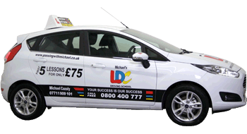 Michael Cazaly's driving school car